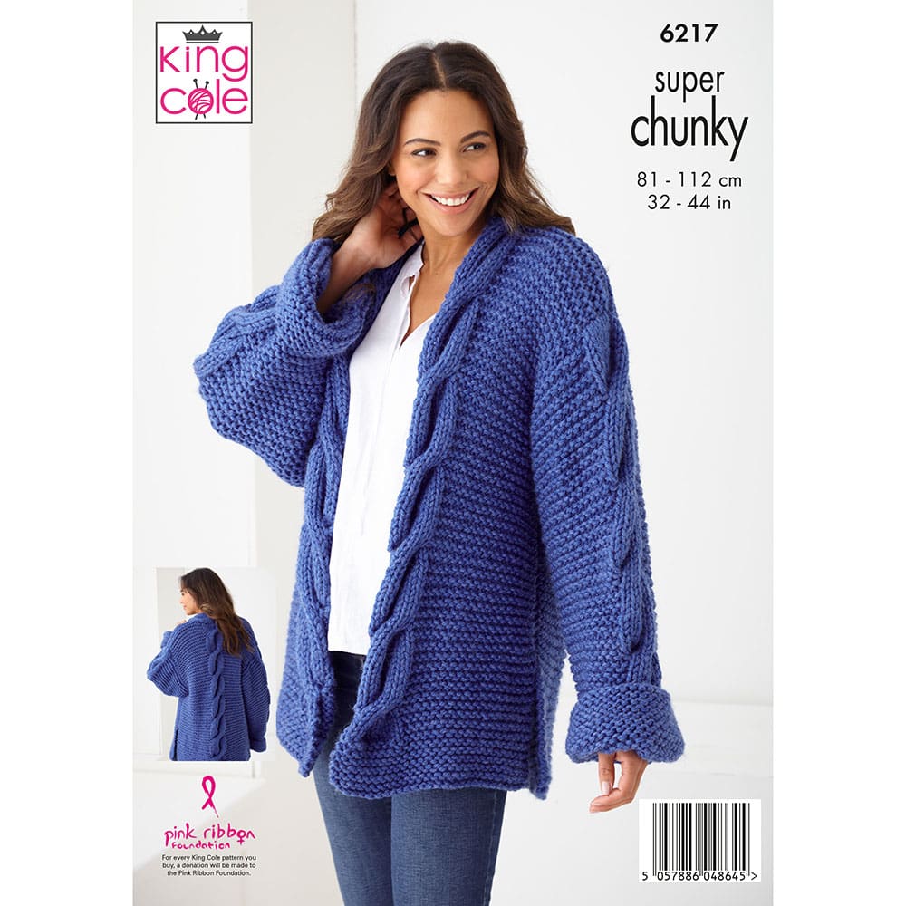 king-cole-patterns-6217-strickanleitung-pullover-cardigan-damen image 2