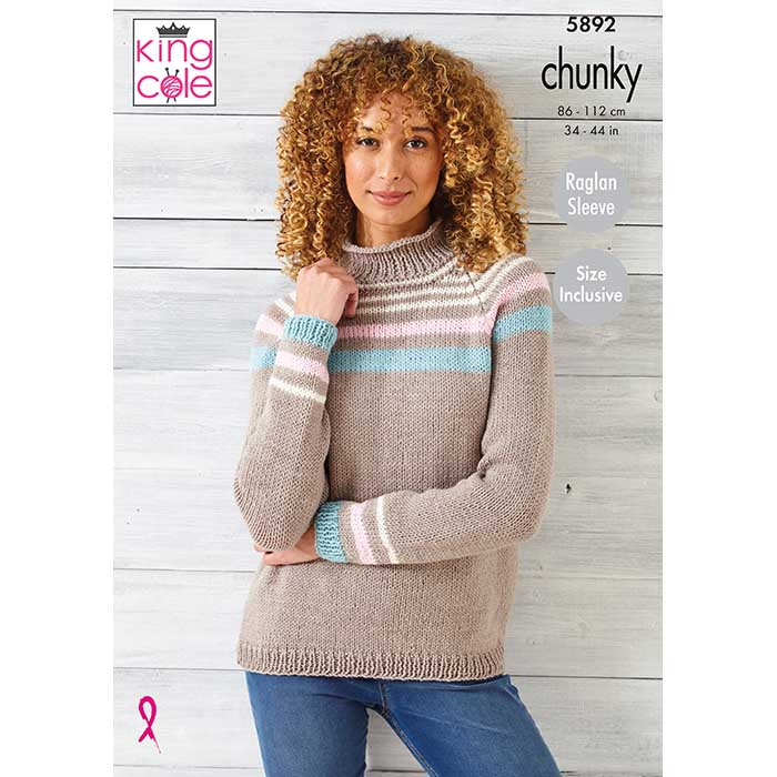 king-cole-5892-sweater-strickanleitung-wildwood-chunky image 1