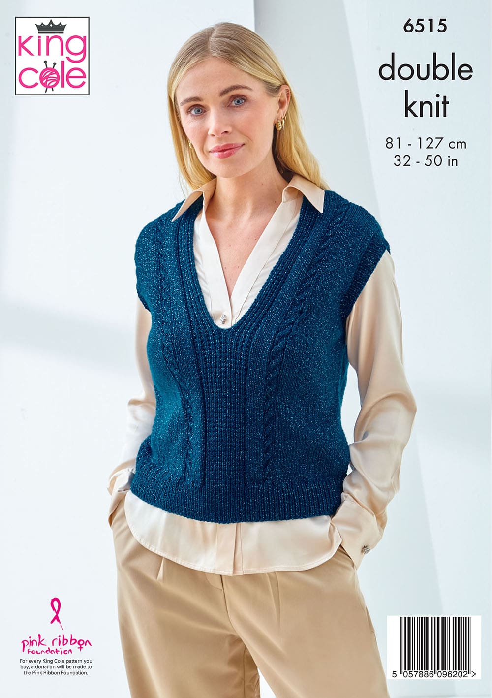 king-cole-patterns-p6515-strickanleitung-pullunder-cardigan-glitz-dk image 2