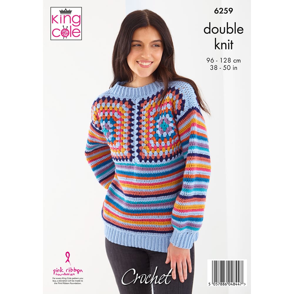 king-cole-patterns-6259-granny-h-kelanleitung-merino-dk image 2