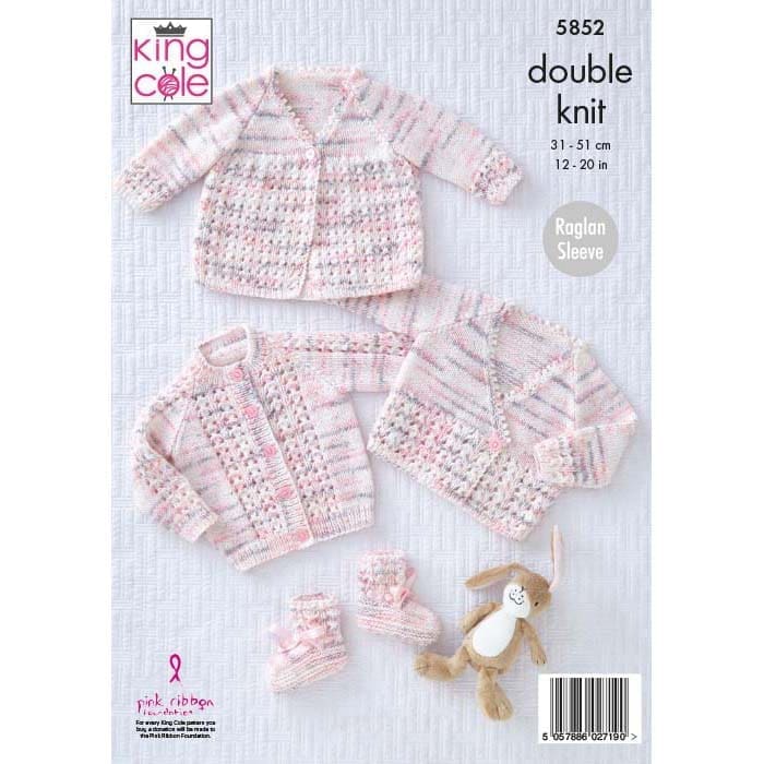 king-cole-5852-strickanleitung-baby-mantel-schuhchen-dk image 2