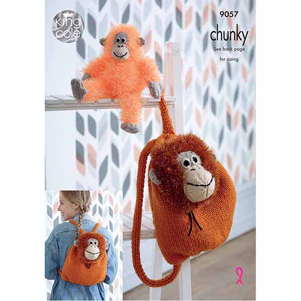 king-cole-patterns-9057-strickanleitung-rucksack-orang-utan-tinsel image 1