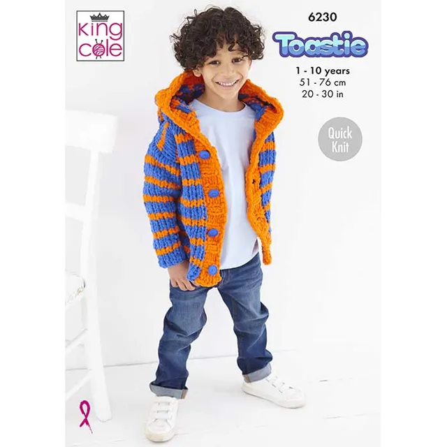 king-cole-6230-cardigan-hoodie-strickanleitung-toastie image 1