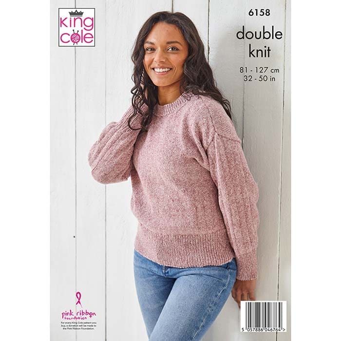 king-cole-6158-strickanleitung-pullover-cardigan-simply-denim-dk image 2