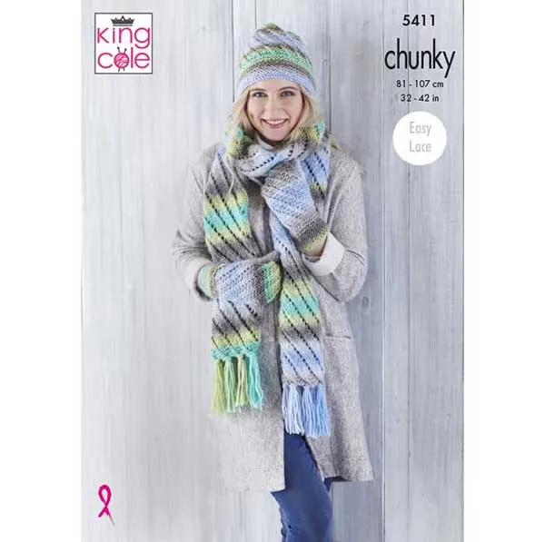 king-cole-5411-strickanleitung-pullover-m-tze-schal-riot-chunky image 1