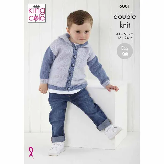 king-cole-6001-cardigans-strickanleitung-comfort-baby-dk image 1