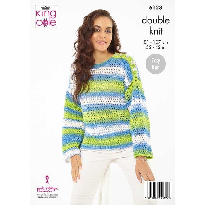 king-cole-6123-strickanleitung-pullover-cardigan-top-dk image 2