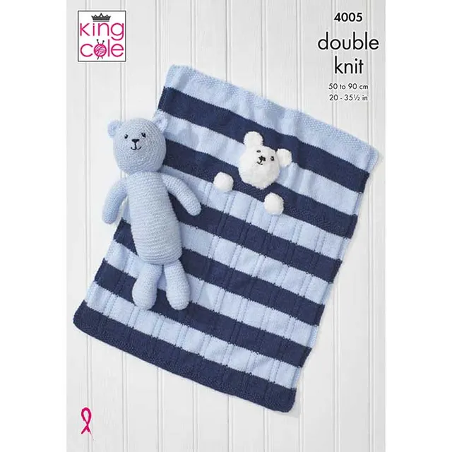 king-cole-4005-babydecken-teddy-strickanleitung image 1