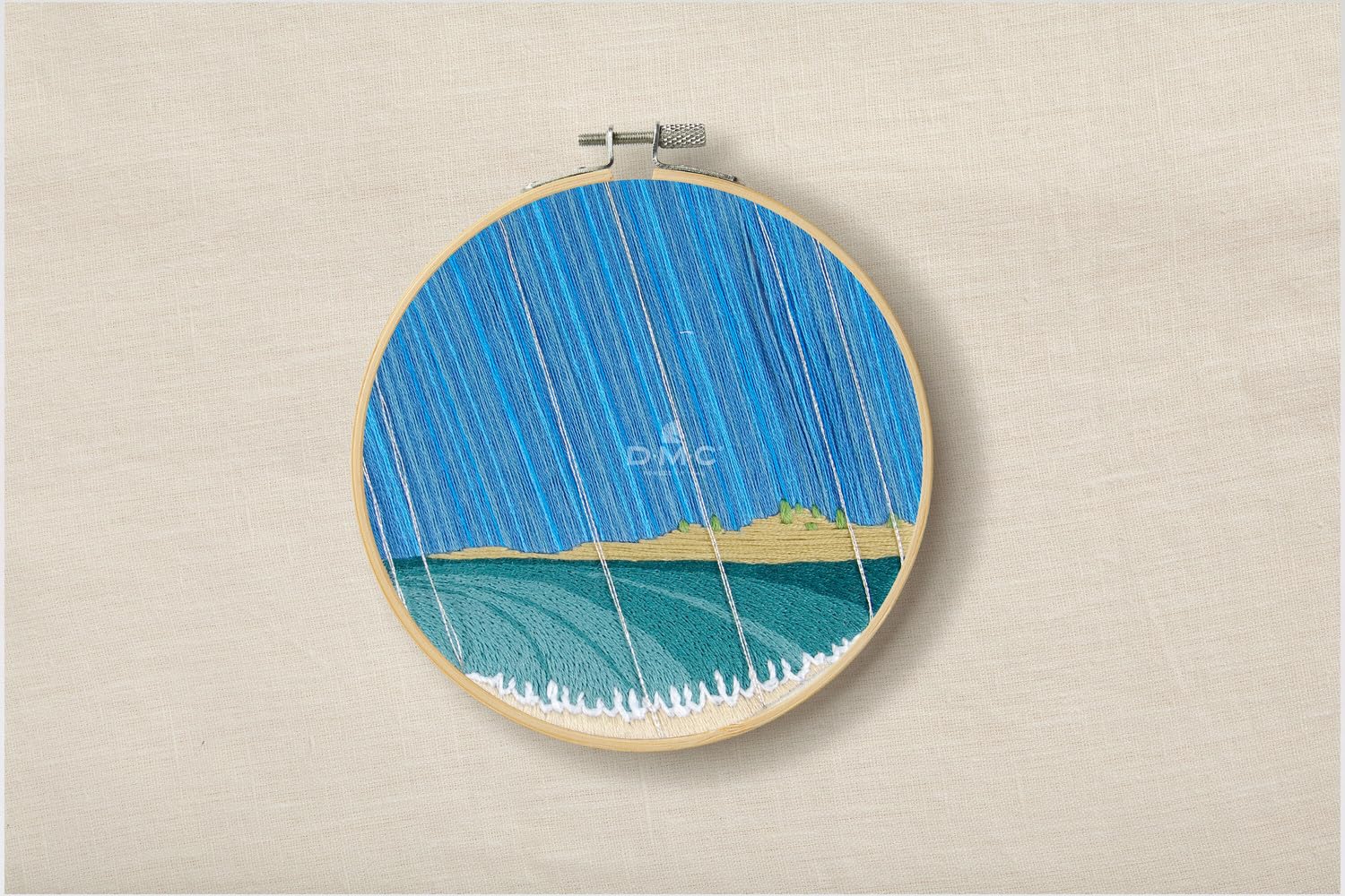 dmc-ocean-rain-stickset-mittel-ozean-baumwolle image 2