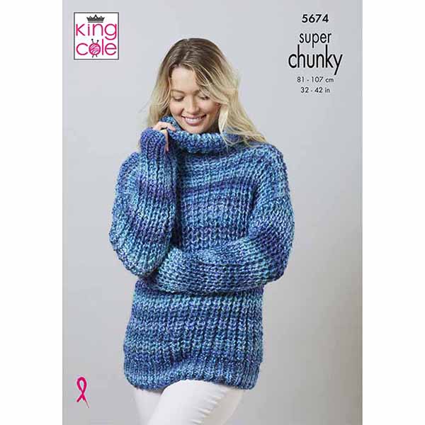 king-cole-patterns-5674-strickanleitung-pullover-explorer-chunky image 1