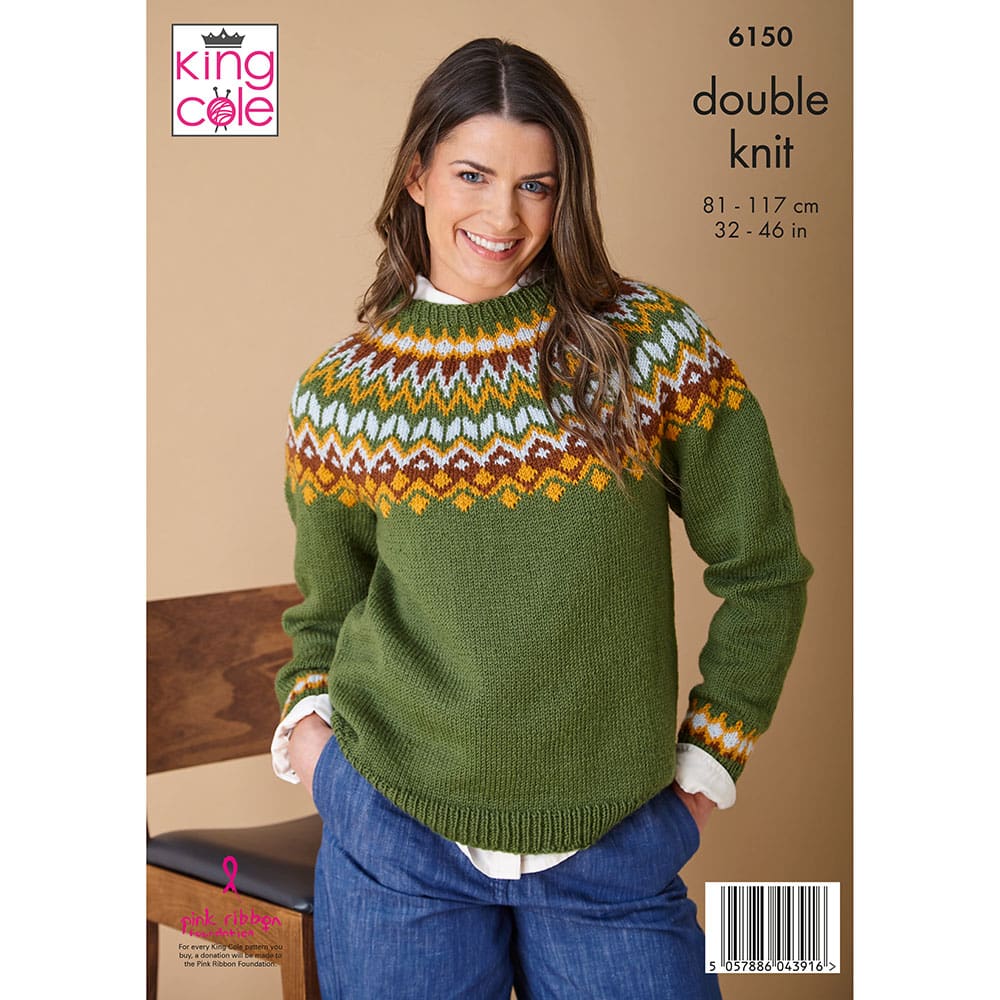 king-cole-6150-sweater-merino-blend-dk-strickanleitung image 2