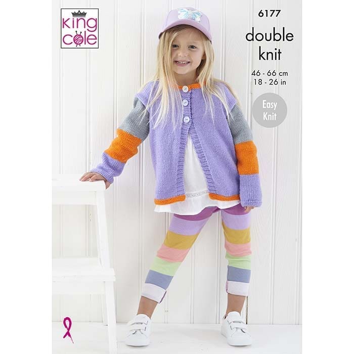 king-cole-6177-strickanleitung-cardigan-m-tze-cherished-dk image 1