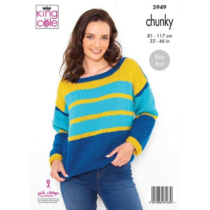 king-cole-5949-pullover-strickanleitung-big-value-chunky image 2