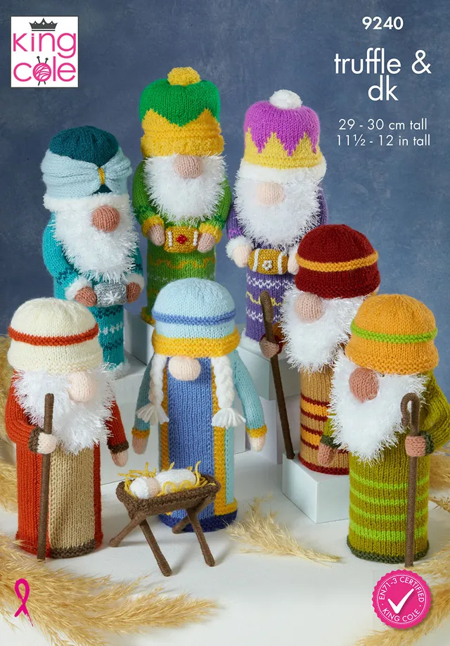 king-cole-9240-strickanleitung-gonks-nativity-f-r-truffle-dk image 1