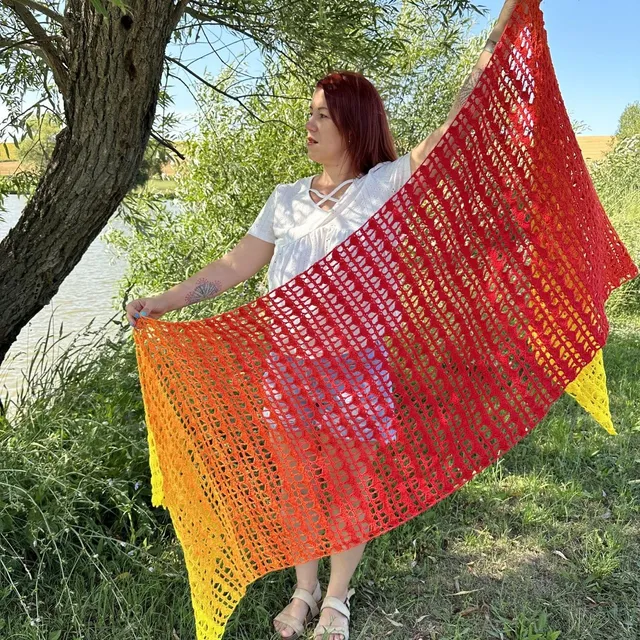 hobbii-velca-tuch-strickanleitung-one-size-mit-flammenmuster image 1