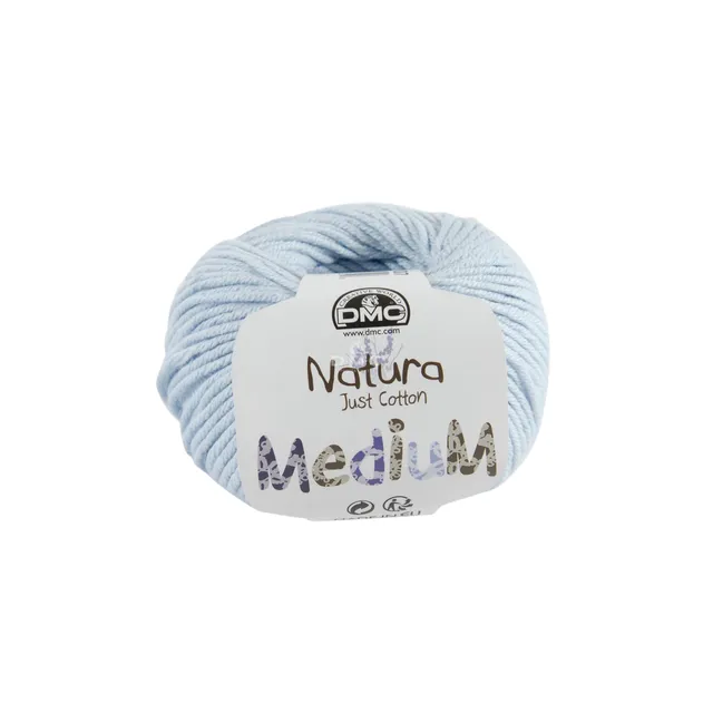 dmc-natura-medium-baumwollgarn-50g-75m-gr-n-blau image 1