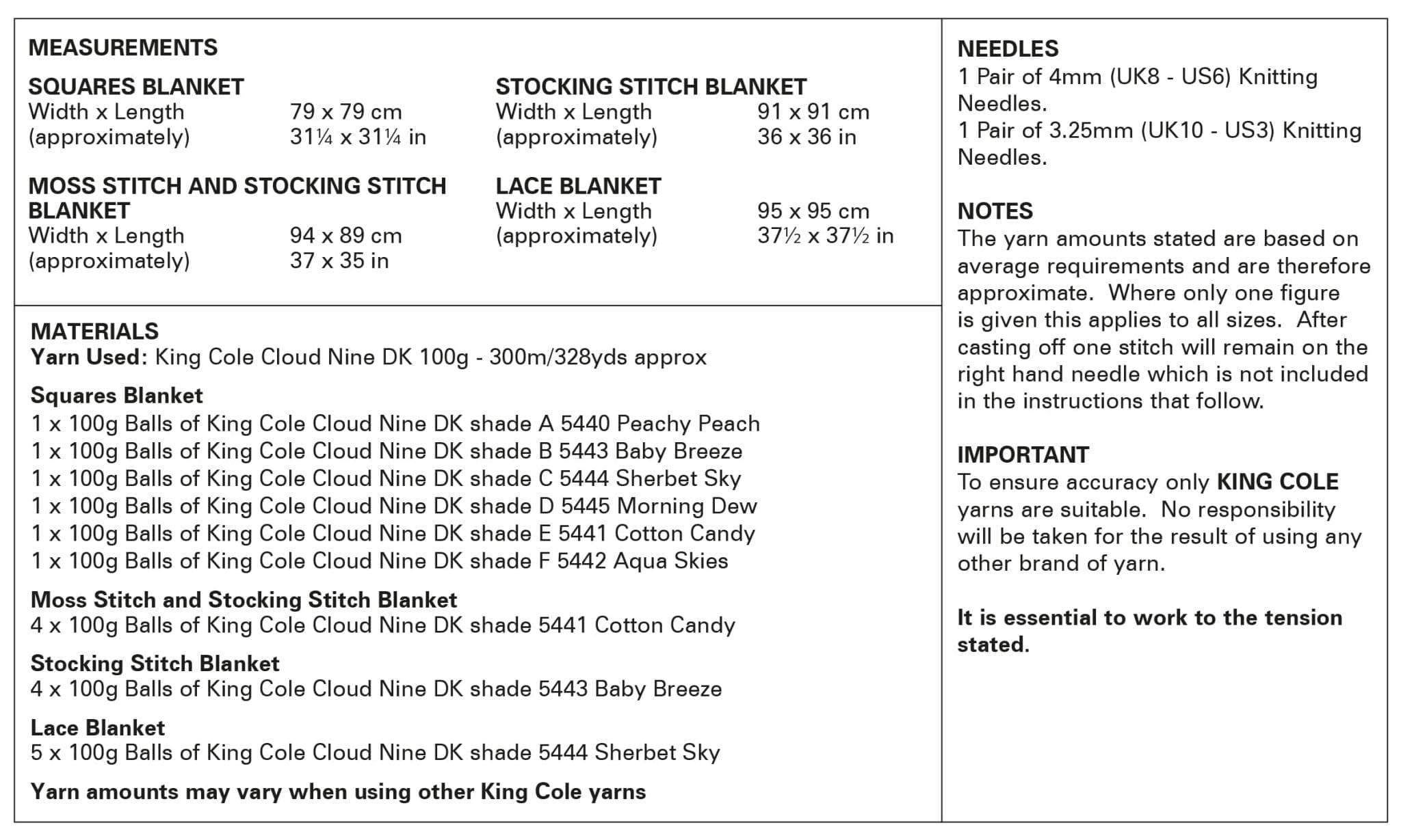 king-cole-patterns-strickanleitung-6062-cloud-nine-dk-decke image 3