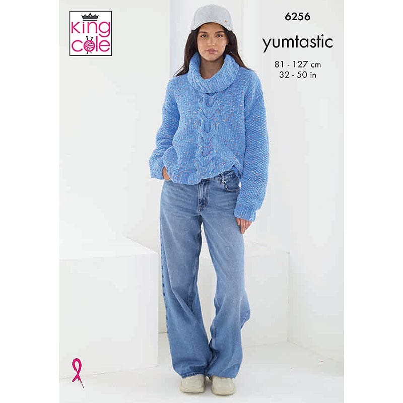 king-cole-patterns-6256-strickanleitung-damenpullover-yumtastic image 1