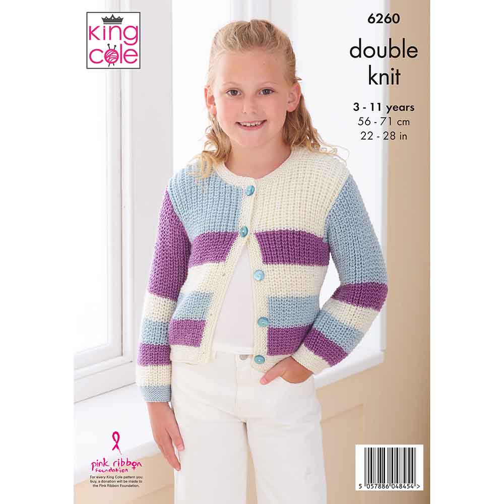 king-cole-6260-pullover-cardigan-strickanleitung-orchard-dk image 2