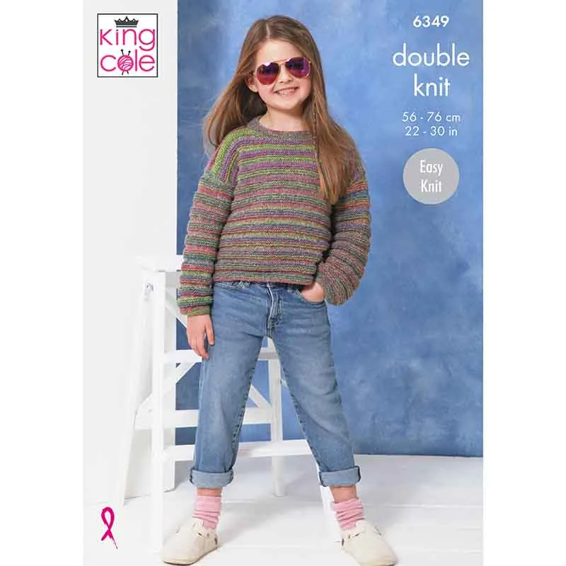 king-cole-6349-strickanleitung-pullover-cardigan-jamboree-dk image 1
