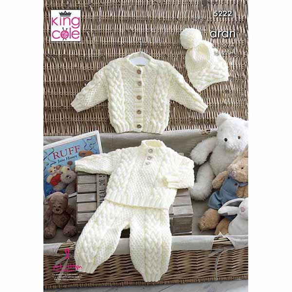 king-cole-5222-pullover-strickanleitung-comfort-aran-set image 1