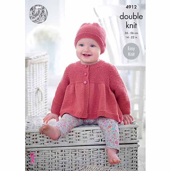 king-cole-4912-jacke-m-tze-decke-strickanleitung-cherish-dk image 1