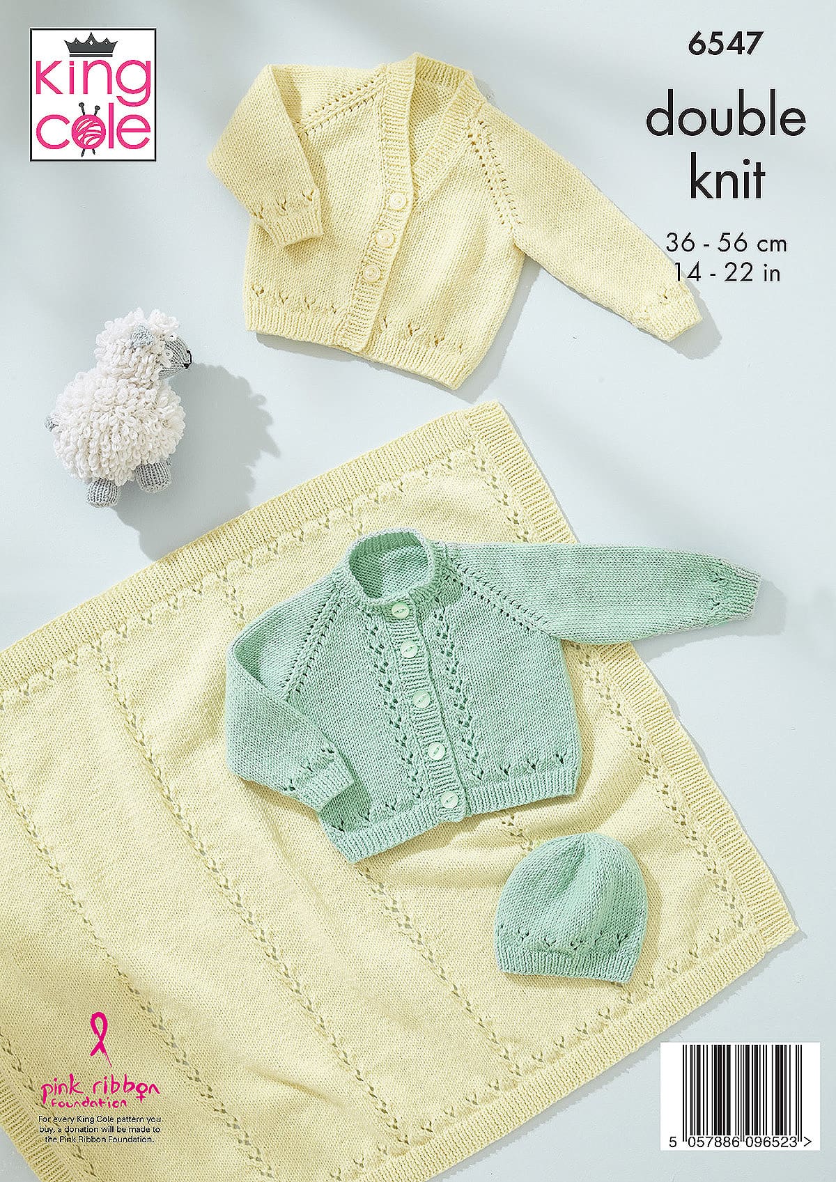king-cole-patterns-6547-strickanleitung-cardigan-decke-m-tze-little-lamb-dk image 2