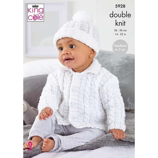 king-cole-5928-jacke-strickanleitung-big-value-dk-set-baby image 1