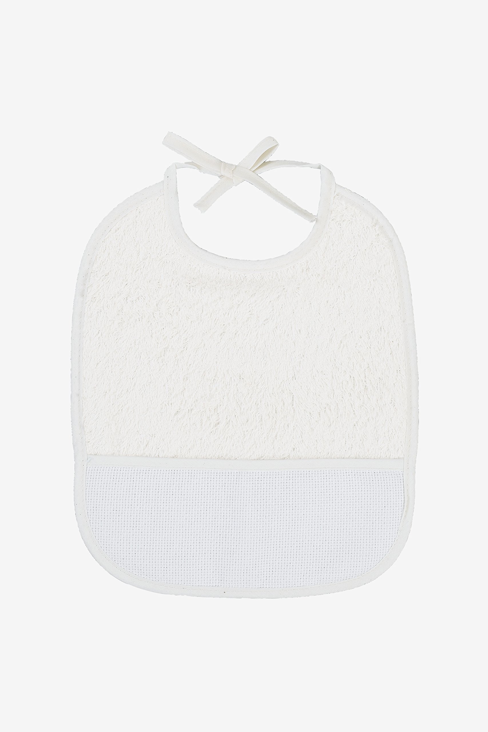 dmc-white-bib-l-tzchen-wei-0-3-monate-zum-besticken image 1