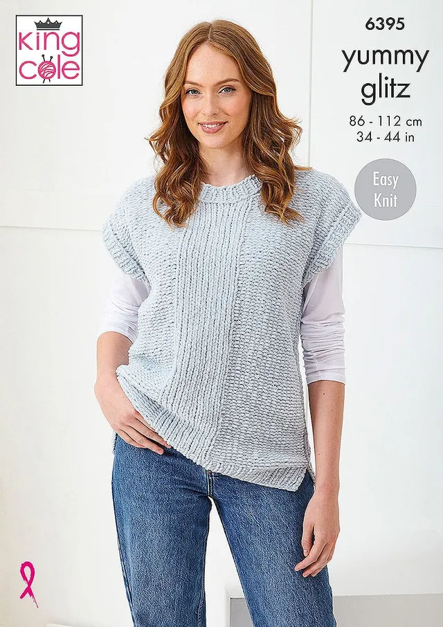 king-cole-patterns-6395-strickanleitung-glitzer-top-dk image 1