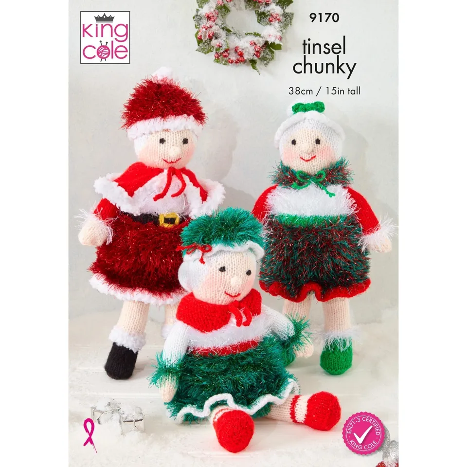 king-cole-9170-mrs-claus-strickanleitung-glitz-dk-tinsel image 1