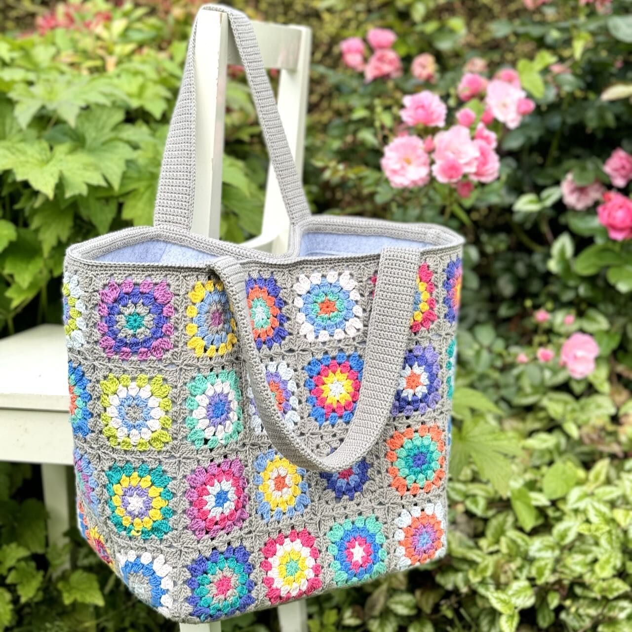 hobbii-flower-square-tasche-h-kelanleitung-einheitsgr-e image 1