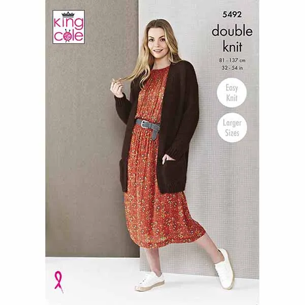 king-cole-5492-jacken-strickanleitung-natural-alpaca-dk image 1