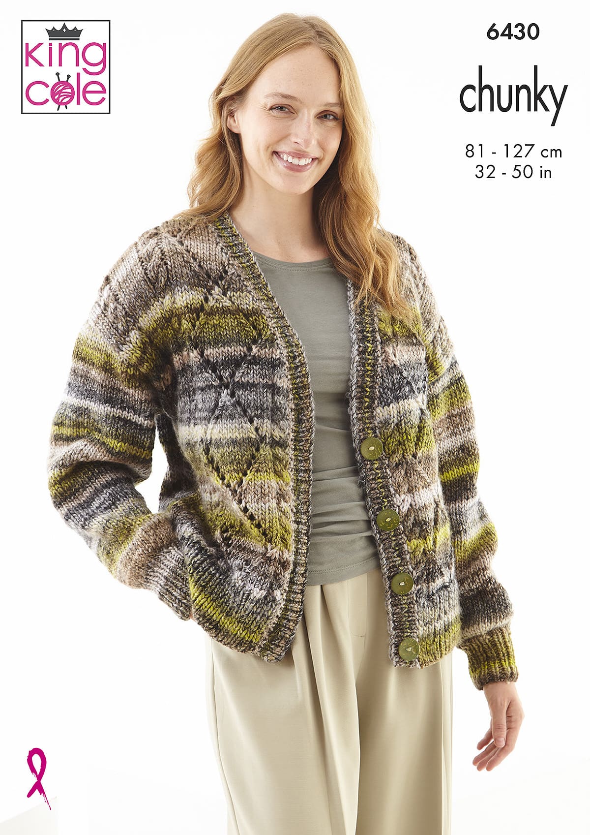 king-cole-6430-cardigan-sweater-strickanleitung-chunky image 1