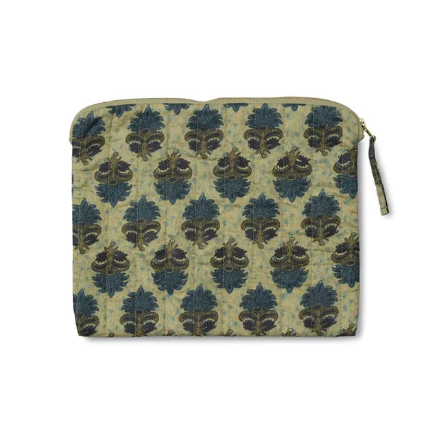 hobbii-organizer-mittelgro-gequiltet-tasche-yellow-blue-flower image 1