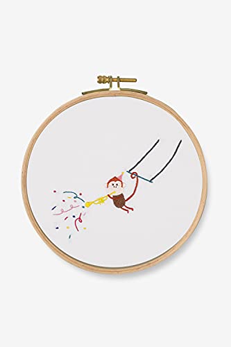 dmc-stickset-tataa-der-affe-mit-rahmen-aida image 3