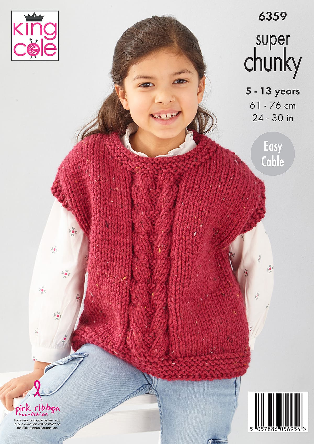 king-cole-6359-overtop-weste-strickanleitung-big-value-tweed image 2