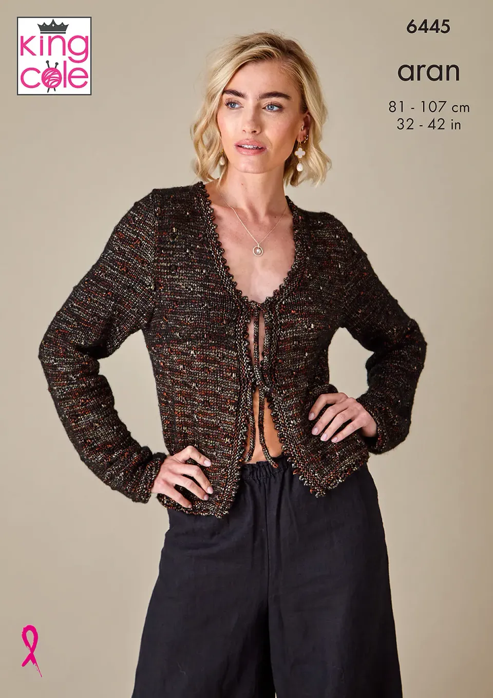 king-cole-6445-top-cardigan-strickanleitung-firefly-aran image 1