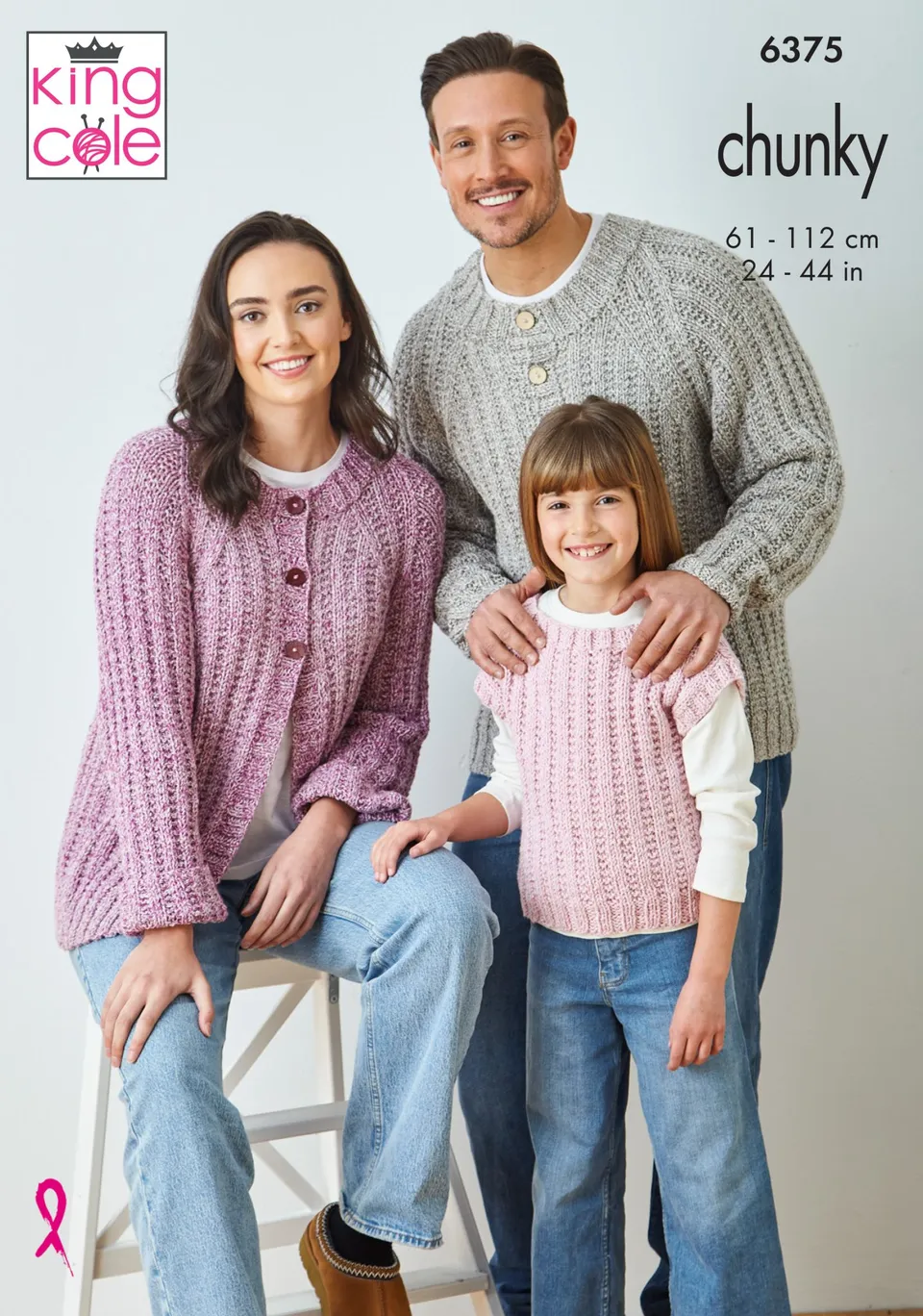 king-cole-patterns-6375-strickanleitung-pullover-top-chunky image 1