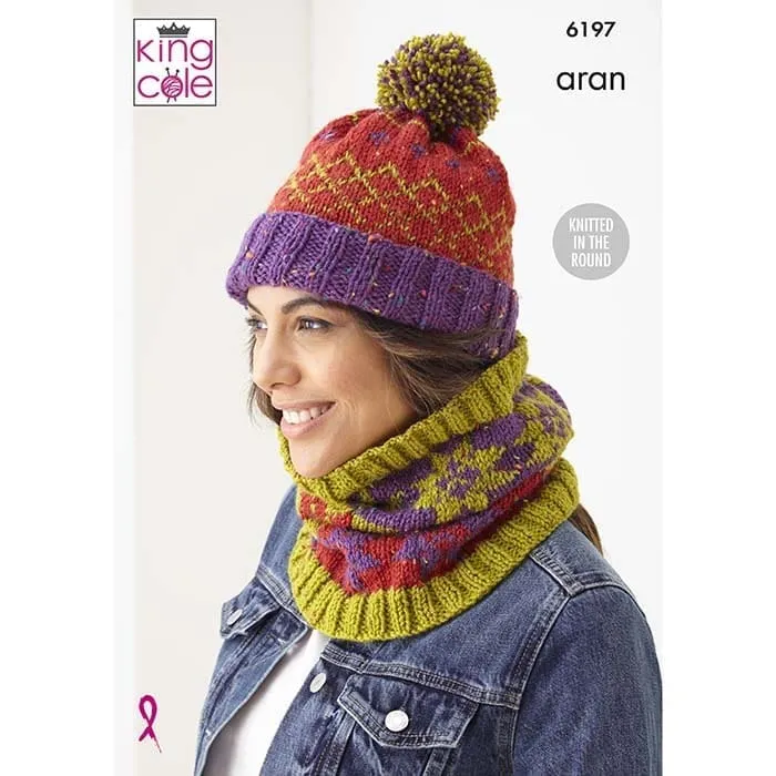 king-cole-6197-strickanleitung-accessoires-fashion-aran image 1