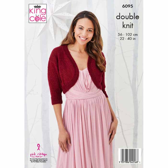 king-cole-patterns-6095-strickanleitung-boleros-glitz-dk image 2