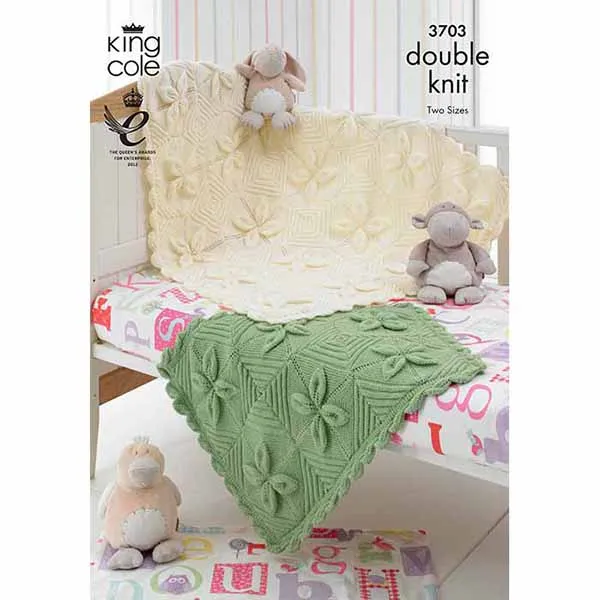 king-cole-3703-strickanleitung-decken-comfort-dk image 1