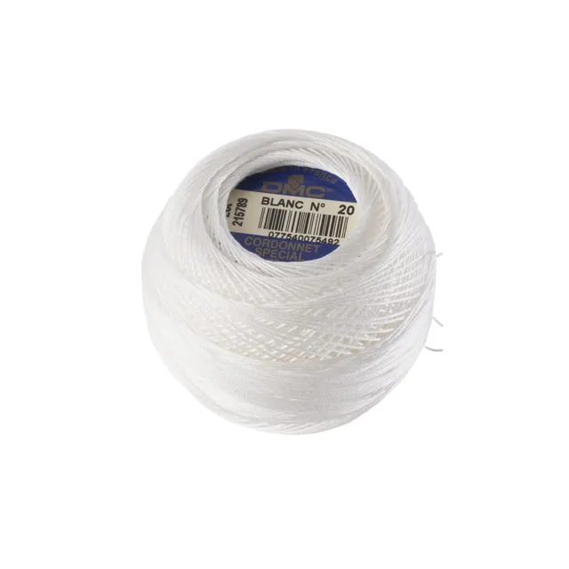 dmc-cordonnet-sp-cial-h-kelgarn-20-g-baumwolle-wei-gl-nzend image 1