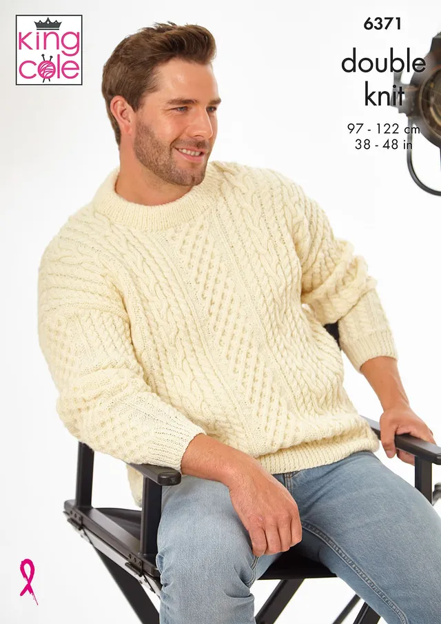 king-cole-6371-pullover-strickanleitung-merino-blend-dk-hollywood image 1