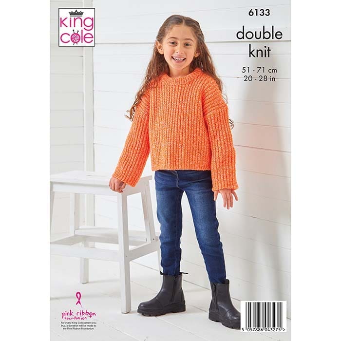 king-cole-6133-strickanleitung-cardigan-pullover-twirly-dk image 2