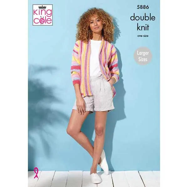 king-cole-patterns-5886-jacke-strickanleitung-tropical-beaches image 1