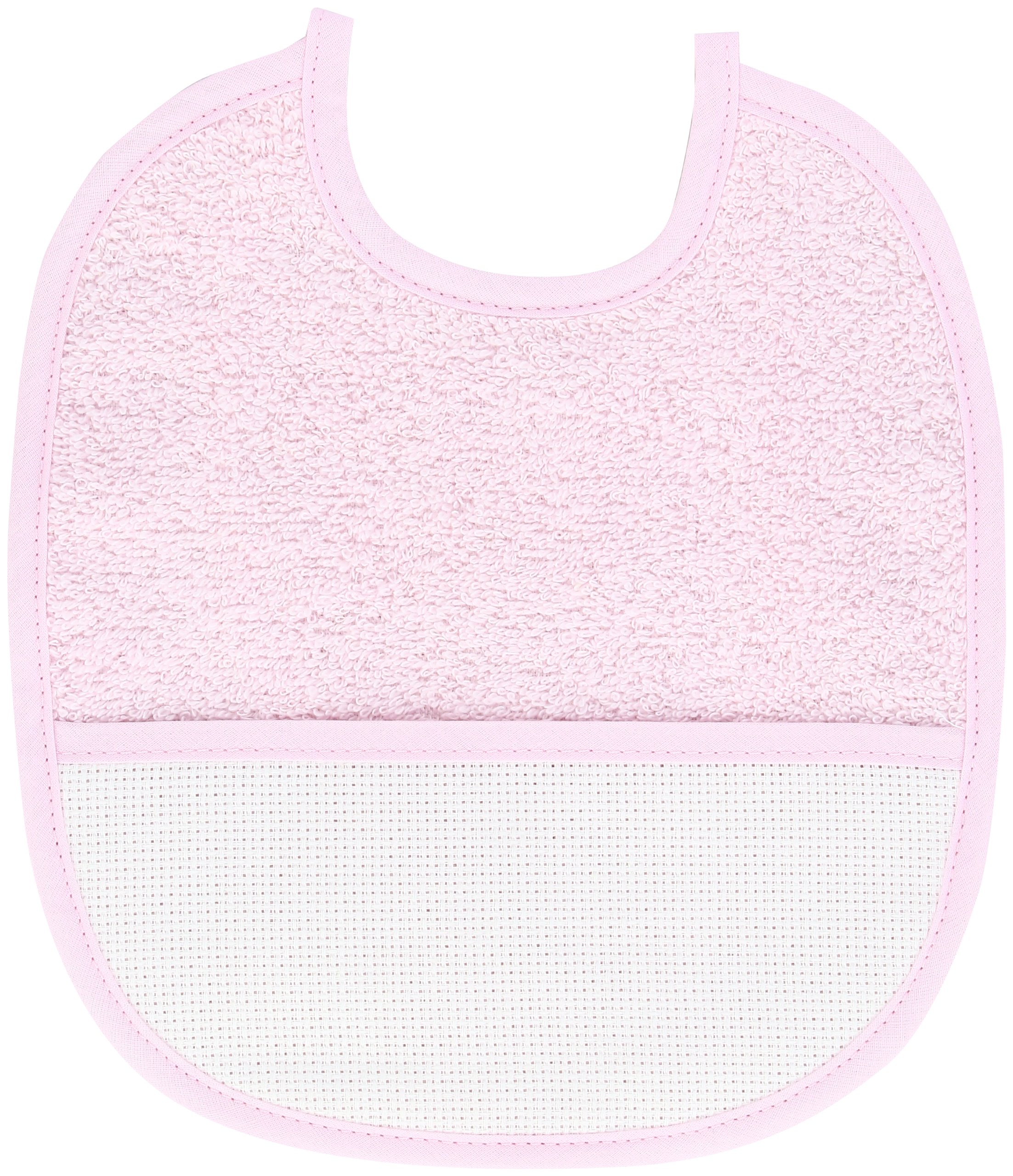 dmc-pink-bib-l-tzchen-rosa-0-3-monate-bestickbar image 1