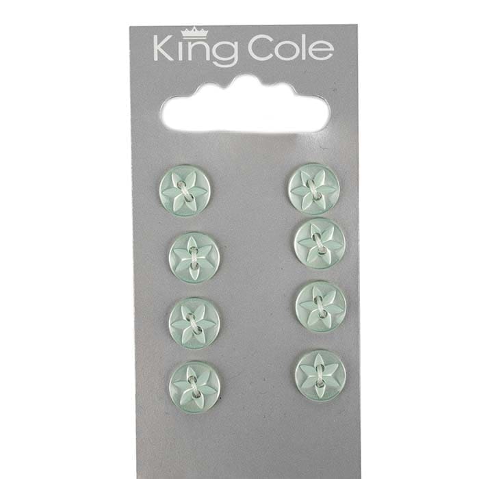 king-cole-haberdashery-flower-kn-pfe-gr-n-klein image 1