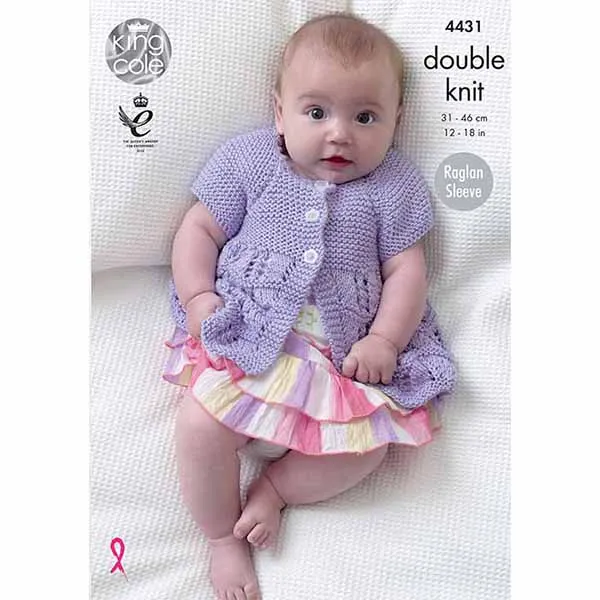 king-cole-4431-babydecke-jacke-strickanleitung-cottonsoft-dk image 1