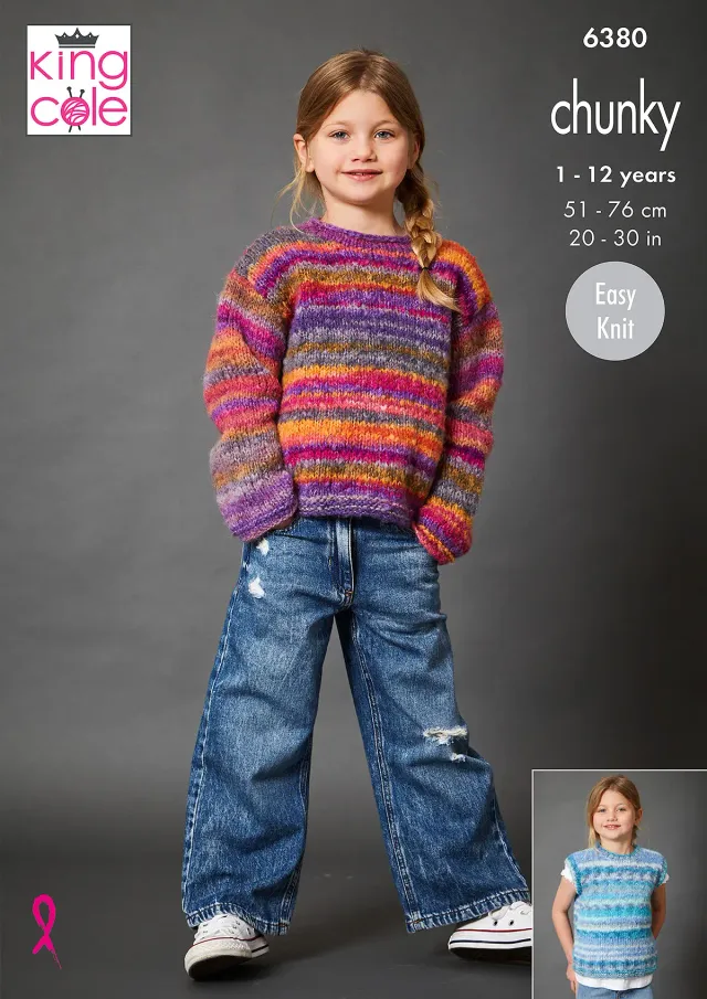king-cole-6380-pullover-cardigan-anleitung-chunky image 1